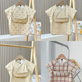 Cute Baby Bibs Toddler Baberos Bavoir Waterproof Short Sleeve Apron Cartoon Animals Children Feeding Smock Bib Baby Stuff 0-6Y