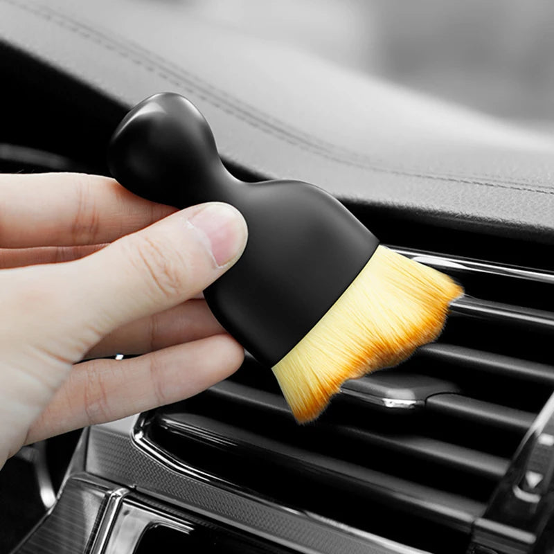 SEAMETAL Car Interior Cleaning Brush Ultra-Soft Scratch Free Duster Sweeping Brush Air Vent Car Detailing Gap Dust Removal Tool