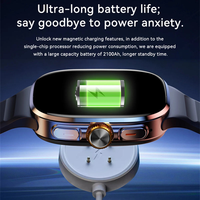 4G/5G Smartwatch 2.4 inch 720*720 Amoled Android 10.0 900W Camera GPS WIFI SIM Card 16GB+256GB RAM 2100Mah Battery Smart Watch