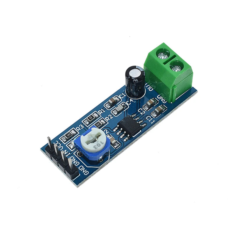 LM386 audio power amplifier module 200 times gain amplifier board mono power amplifier 5V-12V Input