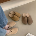 Suede Women's Clogs with Adjustable Strap Cork Footbed Leather Mules with Arch Support Unisex Outdoor Clogs Potato Shoes