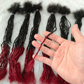 Dreadlocks Sister Locs Extensions Handmade Soft Crochet Brazilian Human Hair Braiding 10in Ombre Short Hair 10Strands/lot