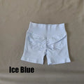 DF L0G0 Women Impact High Waist Seamless Hip Lifting Shorts Elastic Breathable Fitness Yoga Running Workout Shorts