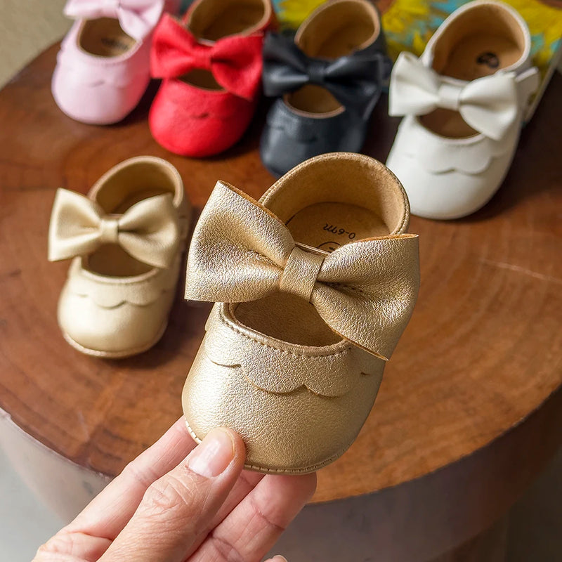 Baby Casual Shoes Infant Toddler Bowknot Non - slip Rubber - View 3 | SAMAG