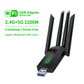 1300Mbps WiFi USB Adapter Dual Band 2.4G+5.8G Driver - free 4 Antennas 3.0 High - Speed Wireless Card - Visuel 7 | SAMAG