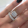 Real 18k Gold Diamond Ring for Women To Join Party Peridot Gemstone Anillos De Wedding Diamante Engagement - Visuel 6 | SAMAG
