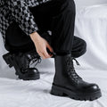 Winter Breathable Men Boots Fashion Street Style Casual Shoes Personalized Trend High Top Men Shoes Comfortable Casual Boots
