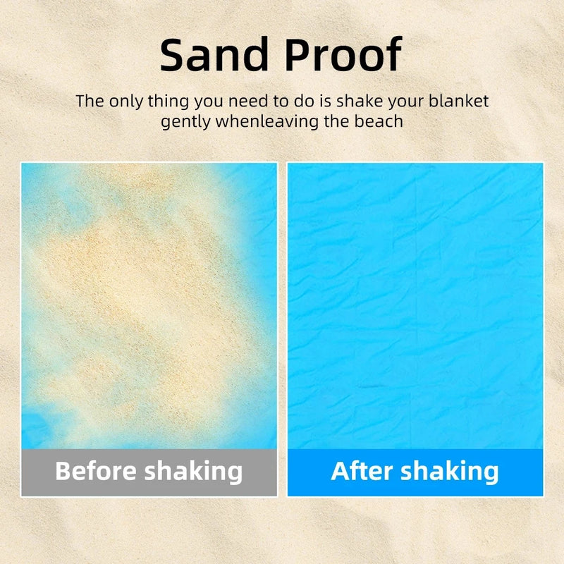1.4*2m Waterproof Pocket Beach Blanket Folding Camping | SAMAG