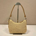 Luxury Designer Brand Handmade Straw Bag Female Shoulder Bag Women High Quality Handbag Shoulder Bag Luxury Bags For Woman