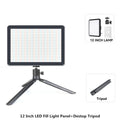 8/12 Inch LED Photography Video Panel Light Photo Studio Lighting Kit For Shoot Live Streaming Youbube With Tripod Stand