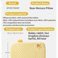 AIBEDILA Infants Washable Pillow Toddlers Soothing Bean Sleeping Pillows 0-6Y Kindergarten Cartoon Memory Silicone Cotton Pillow