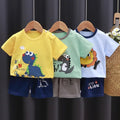 Dinosaur Printed Boys T - shirt + Shorts Casual Suit Summer | SAMAG