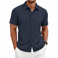 European and American Men's Casual Jacquard Shirt Summer | SAMAG