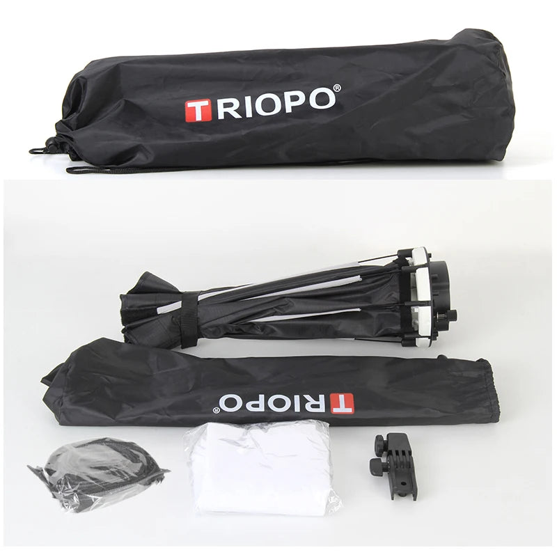 Triopo 90cm Universal Outdoor Umbrella Octagon Softbox w Honeycomb Grid Speedlite Photo Soft Box for Godox V1 AD200 Yongnuo 560