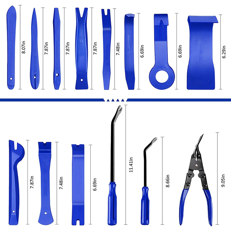 Car Trim Removal Tool 41/11/5Pcs Trim Puller Tool Kit Pry Tools Set for Trim Clip Pliers Fastener Plastic Rivets Removal Kit