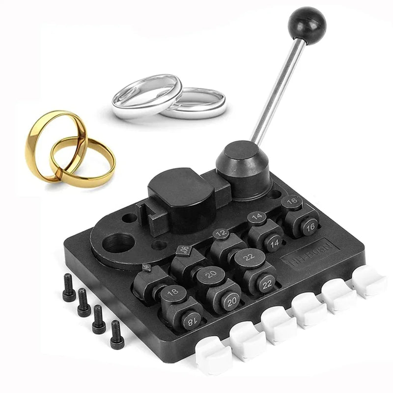 Metal Ring Bending Machine for Jewelry Making Gold Silver Copper Round Forming Rolling Press Tool Kit for DIY Crafts