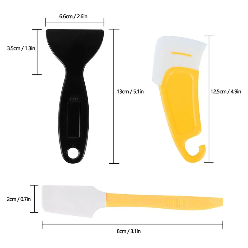 3D Resin Printer Accessories:  Silicone Spatula & Plastic Scraper for Resin Cleaning and Film Protection 3D Printer Parts