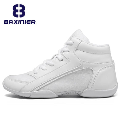 BAXINIER Girls White High Top Cheerleading Shoes for Kids | SAMAG