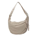 New Fashion Canvas Crossbody Bags Korean Simplified Shoulder Bag Large Capacity Sports Hobos Bag Solid Color Dumpling Bag