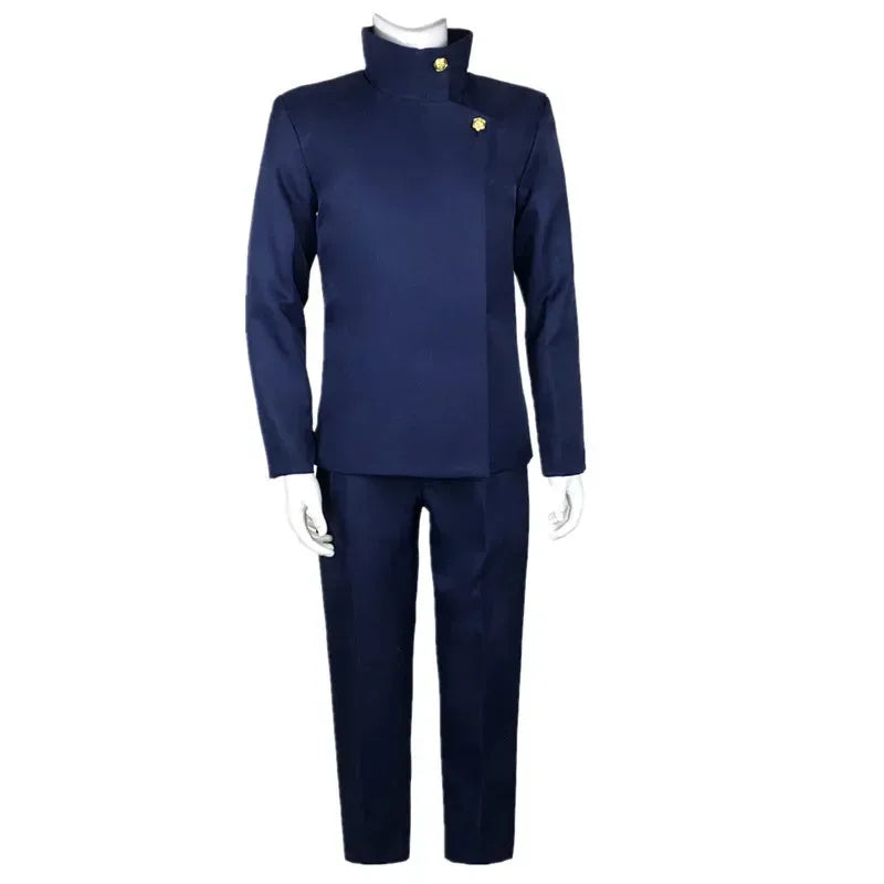 Jujutsu Kaisen Anime Fushiguro Megumi Cosplay Costume Top Pants Blue Halloween Party Uniform Set gdk