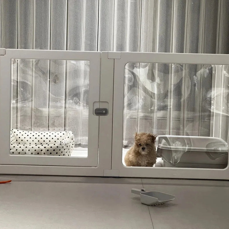 Acrylic Resin Dog Fence Nest House Rabbit Large Small Dog Cage for Pet Pens Indoor