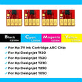 5Sets ARC Auto Reset Chips For HP711 711XL Cartridge Chips For HP Designjet T120 T520 Printer Ciss Refillable Ink Cartridges