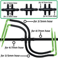 KESLA Garden Automatic Watering Irrigation Kit Elbow Emitter Drip System 4/7MM to 3/5MM Hose for Bonsai Potted Flower Greenhouse