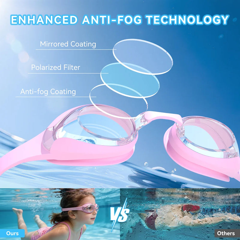 Kids Swim Goggles Swimming Eyewear Glasses Quick | SAMAG