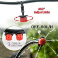 5-50M Garden Smart Rain Sensor Timer Drip Watering Kit for Outdoors Plants 1/4" Adjustable Dropper Automatic Irrigation System
