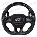 Carbon Fiber Custom Smart LED RPM Racing Steering Wheel for Dodge/Challenger Hellcat Charger Challenger