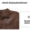 New Leather Jacket Men's Spring Men's Slim Lapel Jacket Men's Top Windproof Casual Jacket Men Motorcycle Jacket Men Clothing