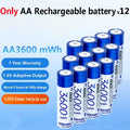 NEW Nohon Rechargeable Battery 1.5V AA 3600mWh AAA 1300mWh Original Li Batteries With Charger for Clock Video Radio Game Camera