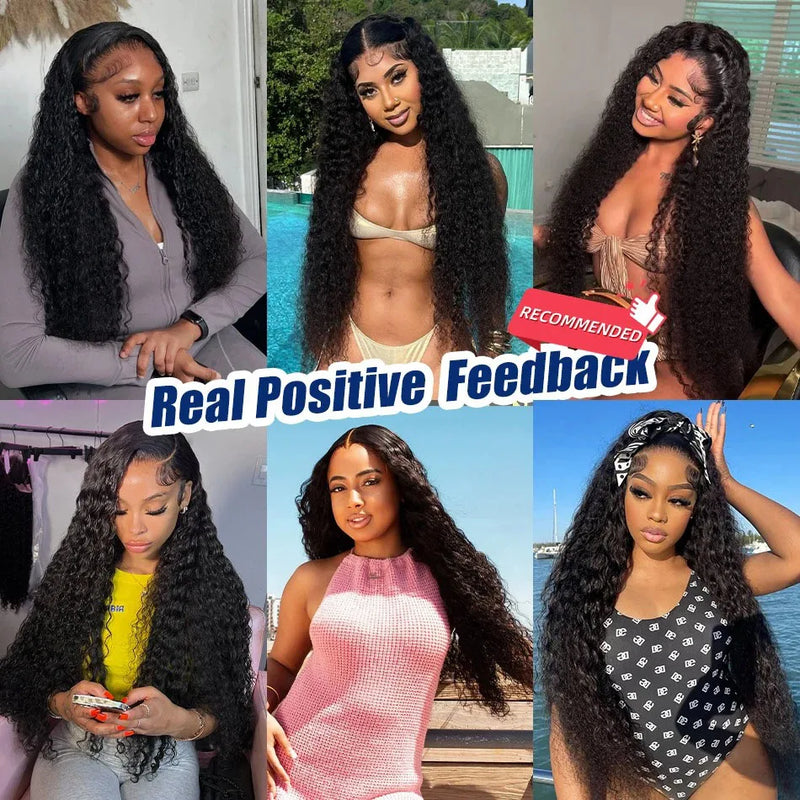 30 32 Inch Deep Wave Human Hair Bundles Curly Hair Burmese Weaving Raw Unprocessed Tissage Double Weft Virgin Hair Extensions