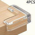 Transparent anti-collision corner protector and anti-collision adhesive silicone protective cover for windows