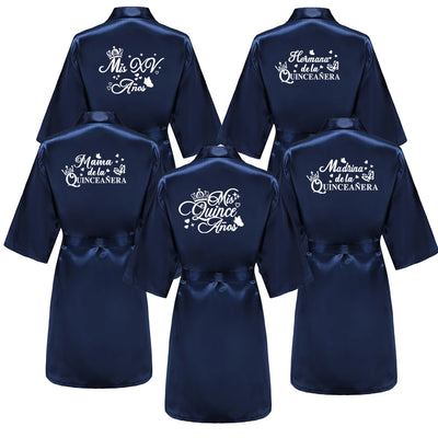 Mis Quince Años Bathrobe Mama de la Quinceañera Robe | SAMAG