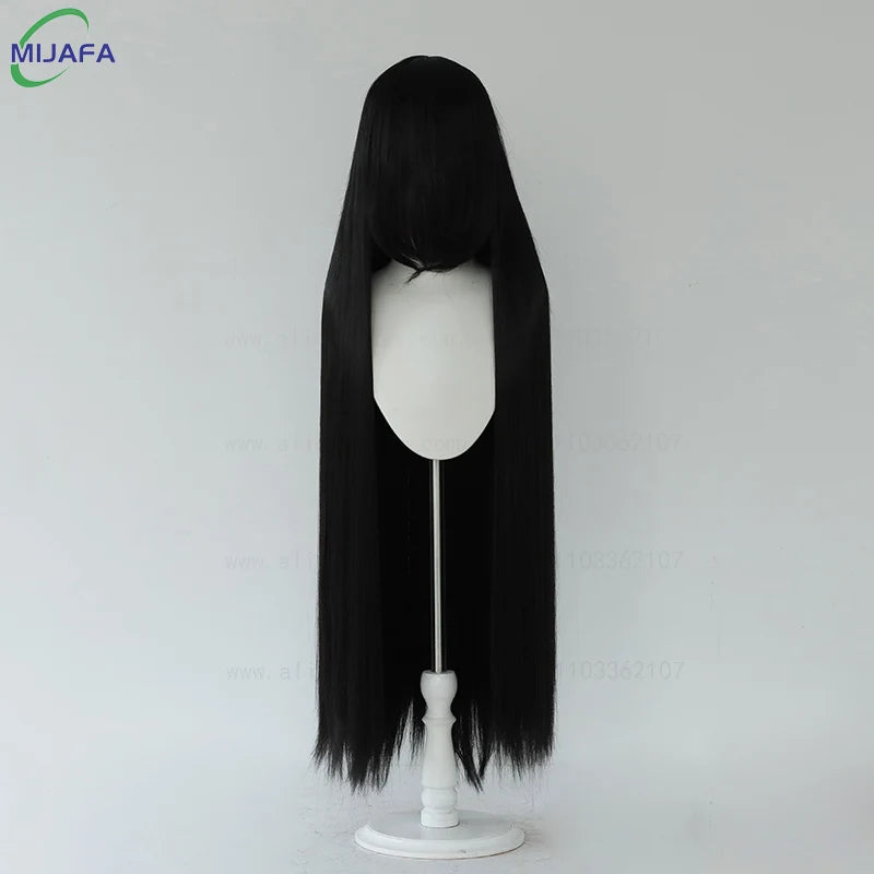 Very High Quality 600g 68 Colors 40 Inch 100cm Long Straight Cosplay Wig With Bangs Heat Resistant Hair Anime Wigs + Wig Cap