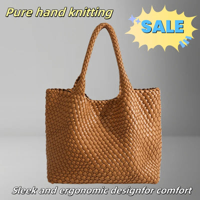 Woven Tote Bag For Women Soft Foldable Top-Handle | SAMAG
