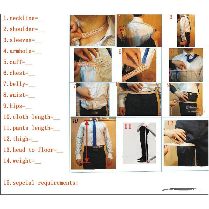 Tailor Made Men's Suits Denim Single Breasted Notch Lapel Slim Fit 3 Piece Jacket Pants Vest Full Sets Elegant Male Clothing
