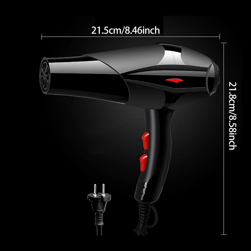 HUA HUA High Power Hair Dryer Blue Light Cold And Hot Wind Adjustable Salon Style Home Use Electric Blow Dryer