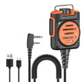 ABBREE AR-158 Walkie Talkie Microphone Speaker Adjustable Volume Handheld Rechargeable For Baofeng UV 5R MINI UV32 DM32 AR-152