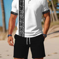 Men's Summer Polo Shirt Sets Casual Collared Sportswear | SAMAG