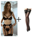 Erotic Lingerie Ladies Sexy Lingerie Exotic Clothing Sexy Hot Bra Panties Underwear Set Intimate Hollow Red Garter Underwear Set