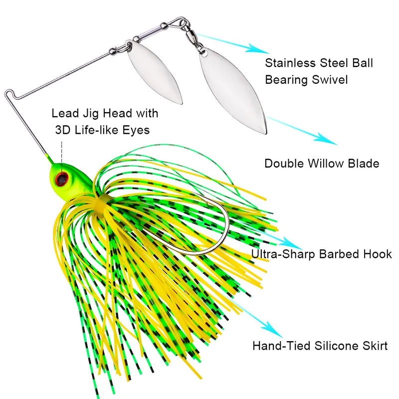 10G14GAnti-snagging lure bait, tassel spinner hard | SAMAG