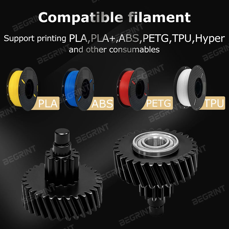 For Creality K2 Pro/Plus Helical Extruder Gear All-Metal - Visuel 5 | SAMAG