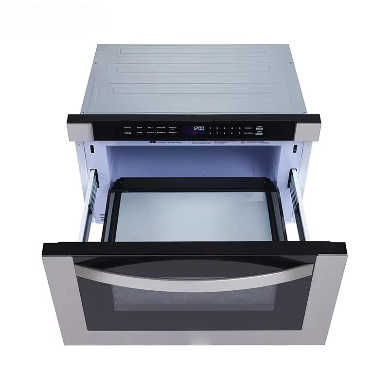 For Built In 1.2 Cu. Ft. Stainless Steel Drawer Microwave Oven For Kitchen