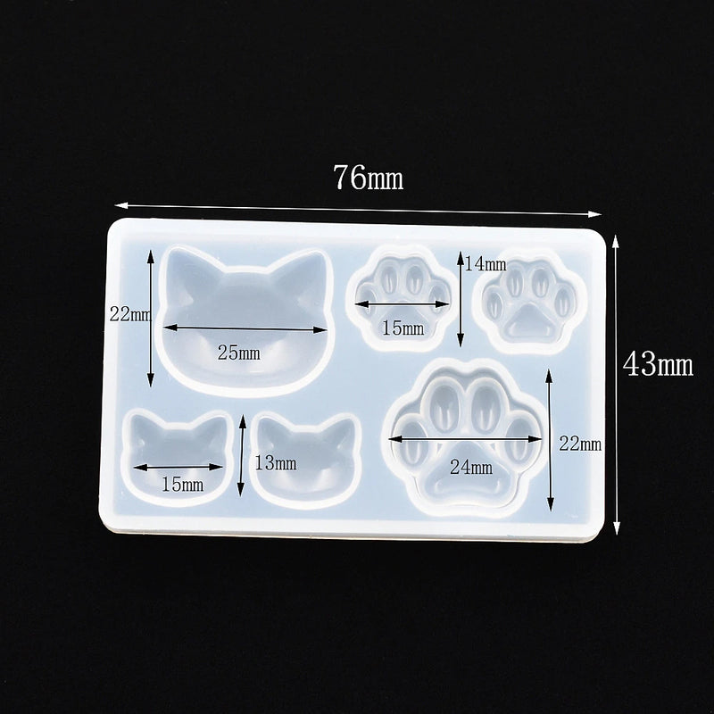 SNASAN Cute Beads Cube Triangle Silicone Mold For Jewelry Earrings Pendant Making Resin UV Epoxy Resin Molds Crafts DIY Tool