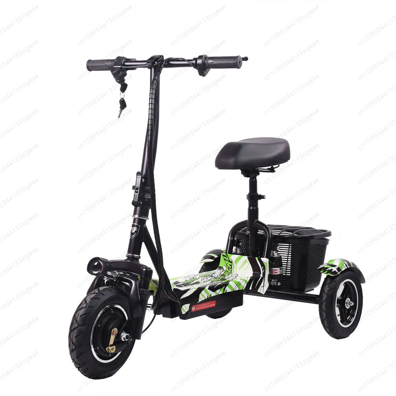 New Foldable Lithium Battery Electric Tricycle Adult Household