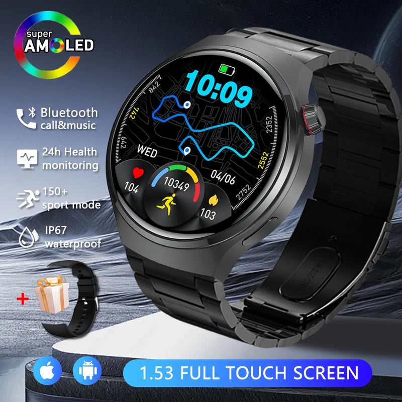 2026 New Watch 5 Pro Upgrade GPS NFC Men's Smartwatch 360*360 AMOLED HD Bluetooth Call Waterproof Smart Watch For Android iOS