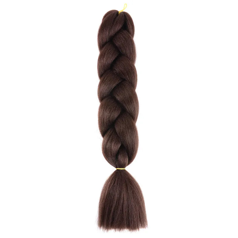 100g 24inch Jumbo Braiding Hair Synthetic Braiding Hair Braid in Hair Extensions Braids Hair for Twist for Daily Cosplay