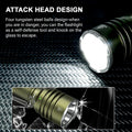 Wurkkos TS23 21700 Rechargeable Tactical Flashlight EDC 5000LM XHP70.3 HI LED Torch IPX-8 Waterproof Two Group Modes Tail Switch